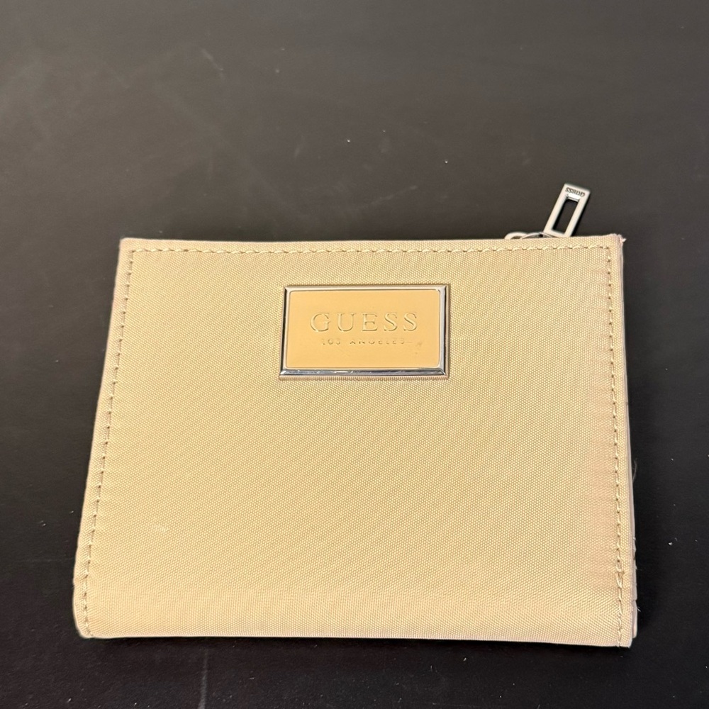 Guess Tan Wallet with Silver Accent, #credit card slots